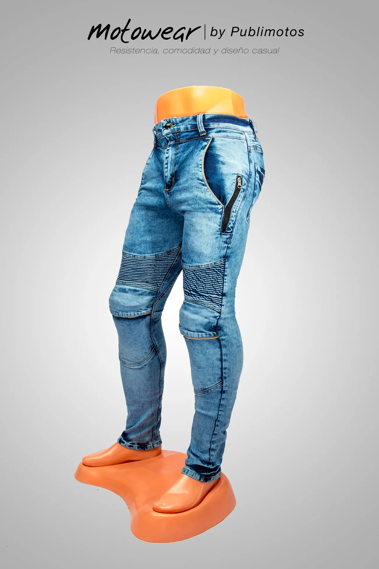 Jean moto Ocean Blue - Image 3