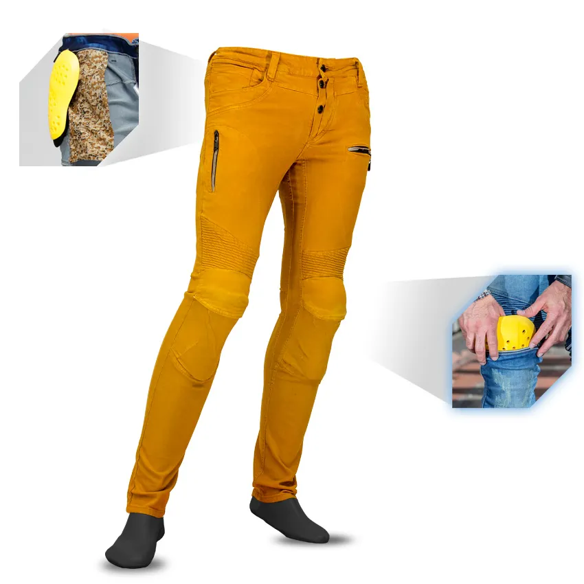 Jean moto Spark orange (Kevlar)