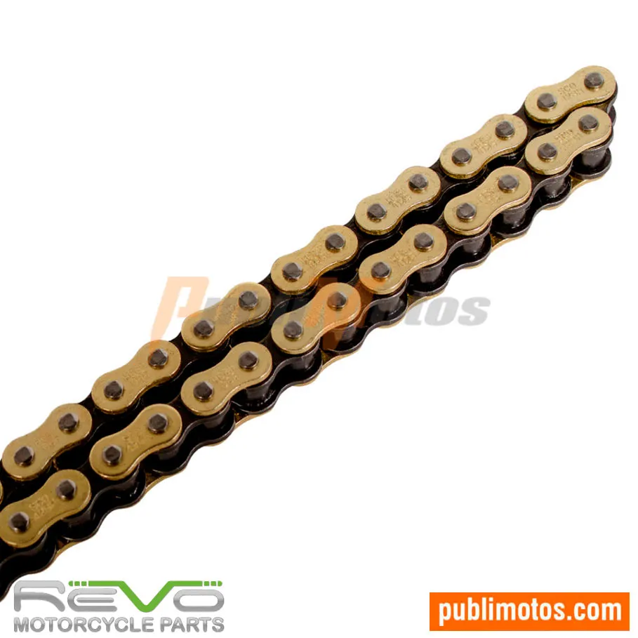 CADENA DORADA NEGRA ORING-520HO-120