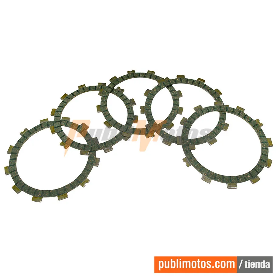DISCOS CLUTCH ECO GREEN-GN125H-EURO II-NOVA-GS125-EURO II-GIXXER 150-SF-TS 125-DR 200