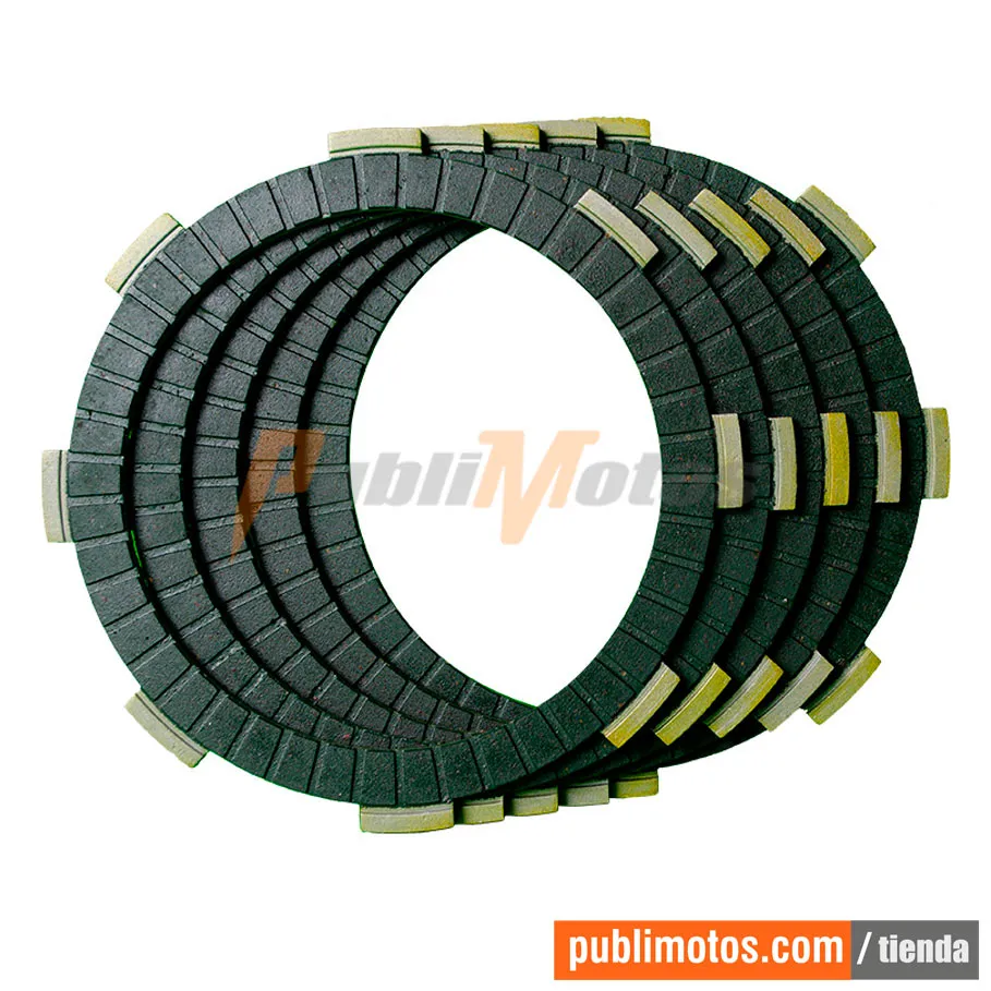 DISCOS CLUTCH ECO GREEN-XR 150 L-CB 190 R-CB 160 F-XR 125 L-XLR 125-NXR 125-CBF 125-150-CB 150 NEW INVICTA-COBRA-INVICTA
