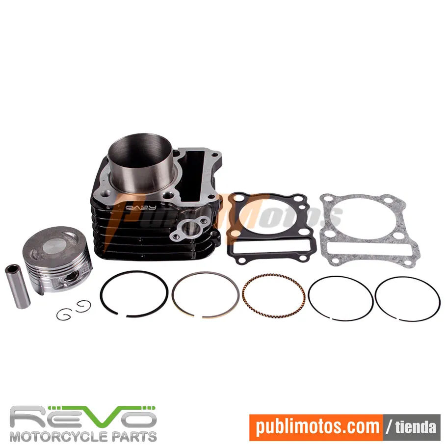 CILINDRO COMPLETO NEGRO MOD 150 cc GN 125 (MOD 150)|EURO II|GN NOVA