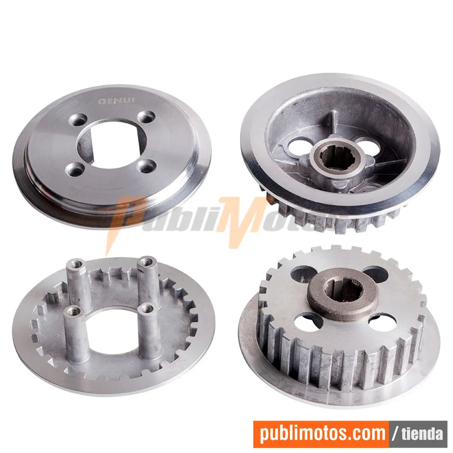KIT PORTA Y PRESIONADOR DISCOS CLUTCH AK 125 TT-TTR-S-SL-SLR-NKD-NKDR-NE-R3-CR4