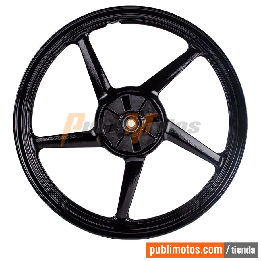 RIN TRASERO ASPAS NEGRO + BALINERA Y CAUCHO SPROKET LIBERO 125-YBR 125ESD