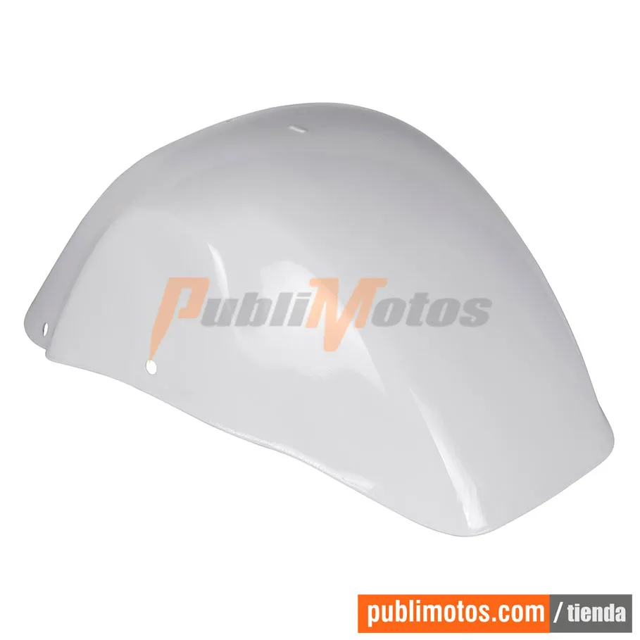 GUARDABARRO DELANTERO PLASTICO DE LUJO BLANCO.MOTOCARRO TORITO 4S TODOS-RE 205-RE 175/OEM_UND