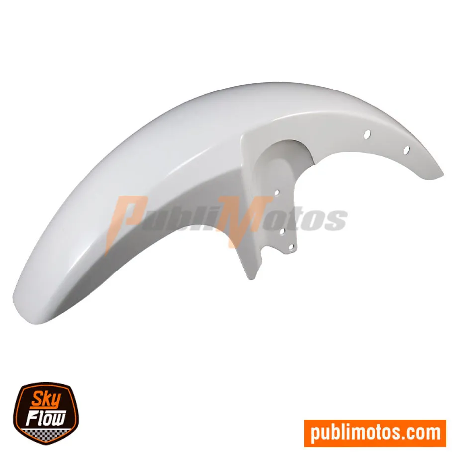 GUARDABARRO DELANTERO BLANCO FLEXI SKYFLOW AKT 125 NKD | NKDR | 125SL | SLR | AK100S