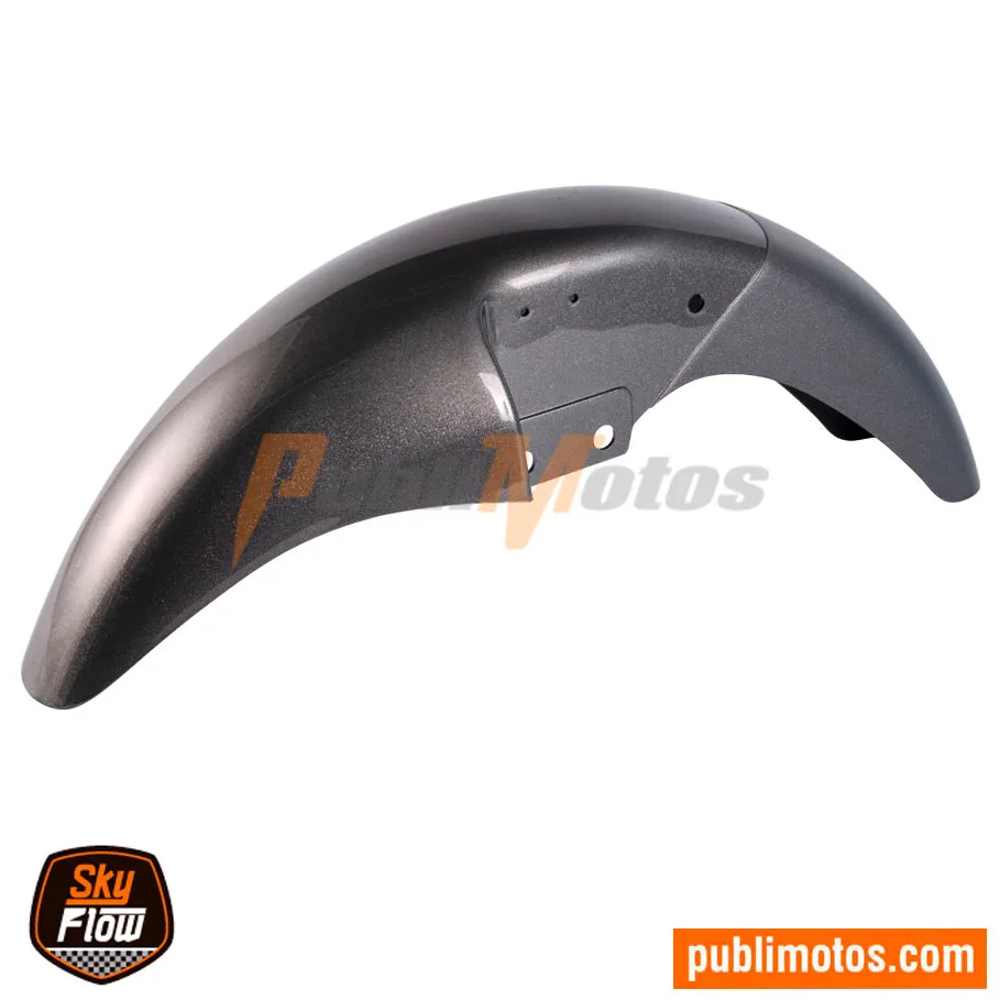 GUARDABARRO DELANTERO GRIS TITANIUM FLEXI SKYFLOW BOXER CT 100 | DISCOVER 125+ | PLATINO 100 | 125