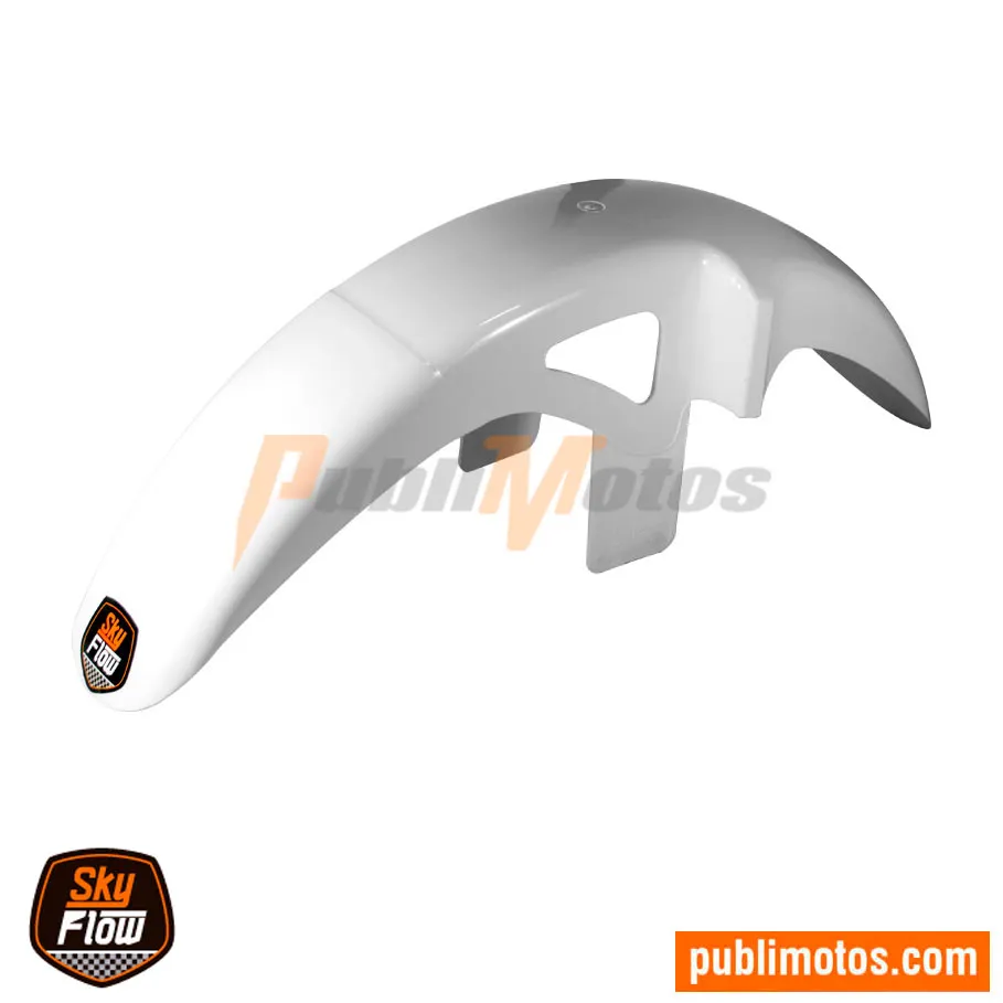 GUARDABARRO DELANTERO BLANCO FLEXI PATA LARG SKYFLOW UNIVERSAL
