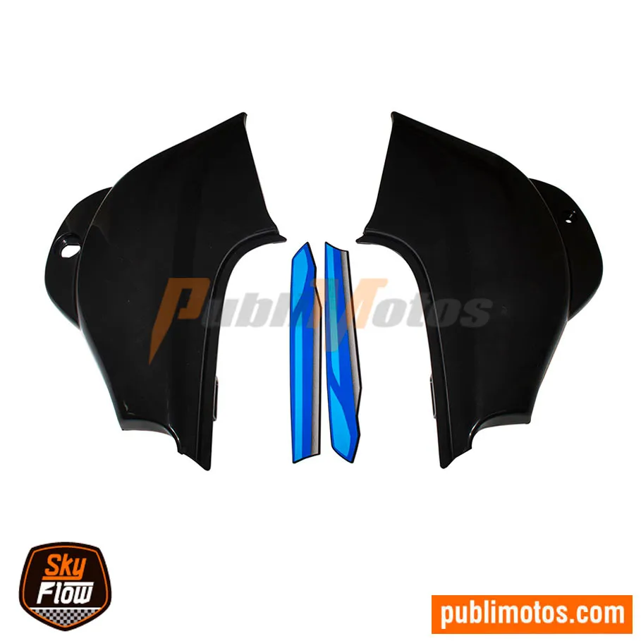 TAPAS LATERALES NEGRA FLEXI CON CALCAS AZULES  SKYFLOW BOXER CT 100