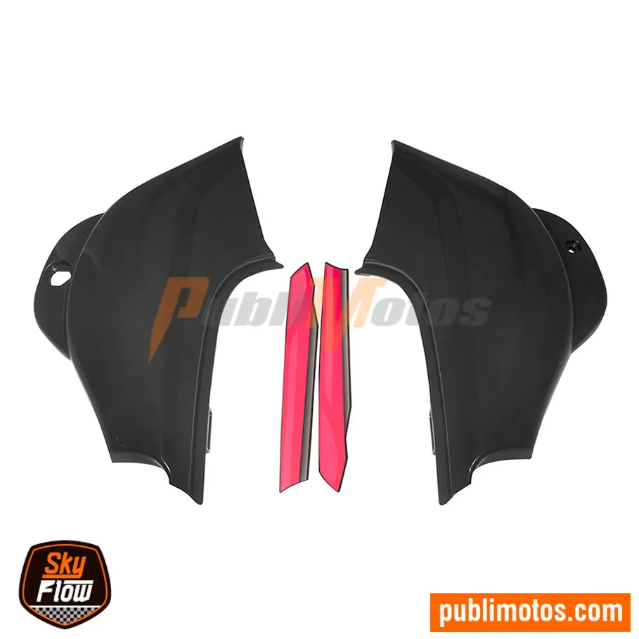 TAPAS LATERALES  NEGRA FLEXI CON CALCAS ROJAS  SKYFLOW BOXER CT 100