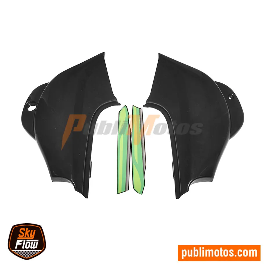 TAPAS LATERALES NEGRA FLEXI CON CALCAS VERDES  SKYFLOW BOXER CT 100