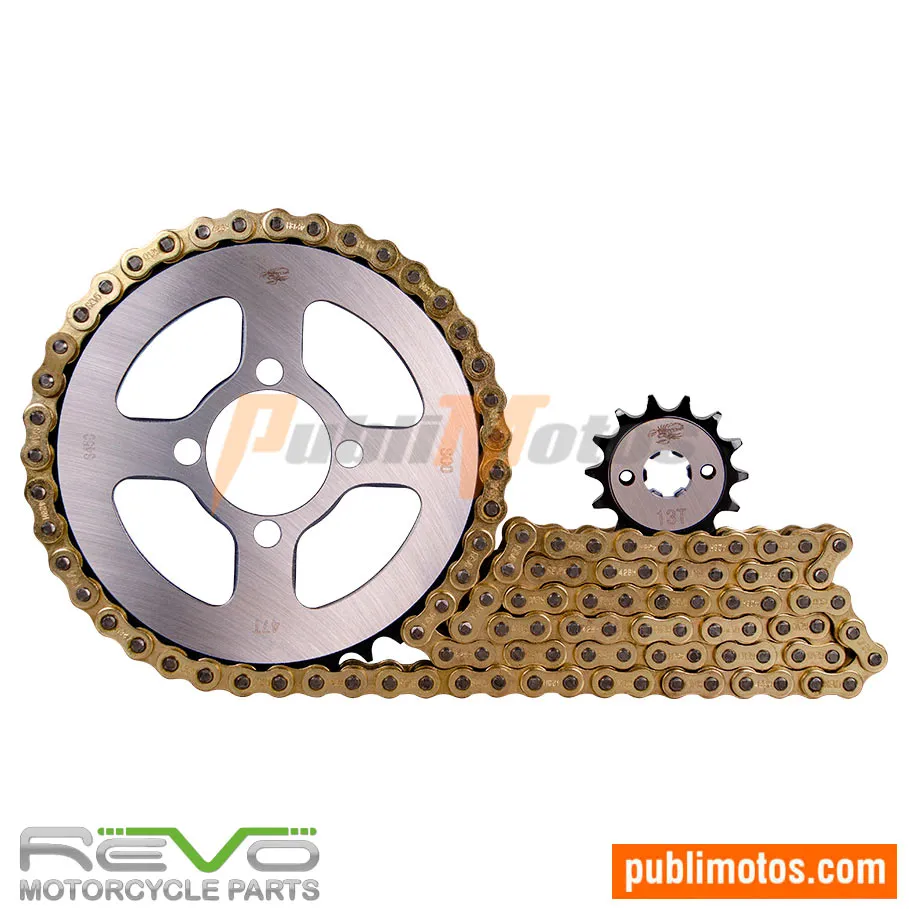 KIT DE ARRASTRE -BOXER 100 CT | TITANNIUM | PLATINO 100-REVO SCORPION