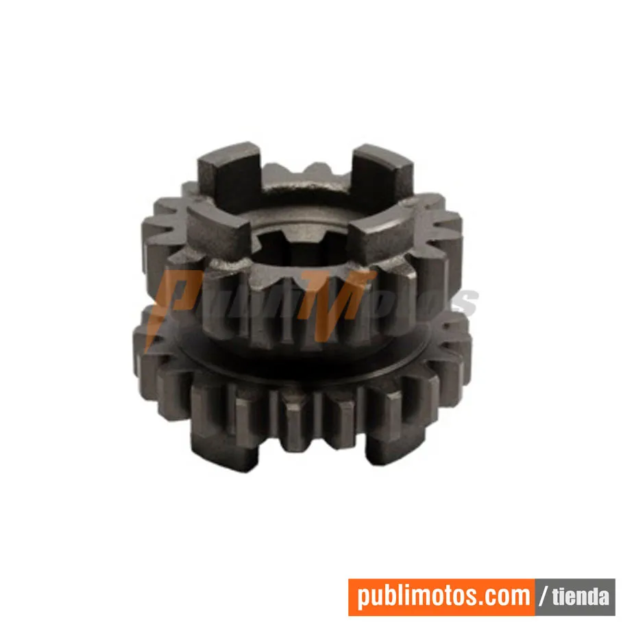 PIÑON DOBLE 3RA-4TA (CLUTCH) 19T-21T GN 125 | GS 125 SUKIPARTS
