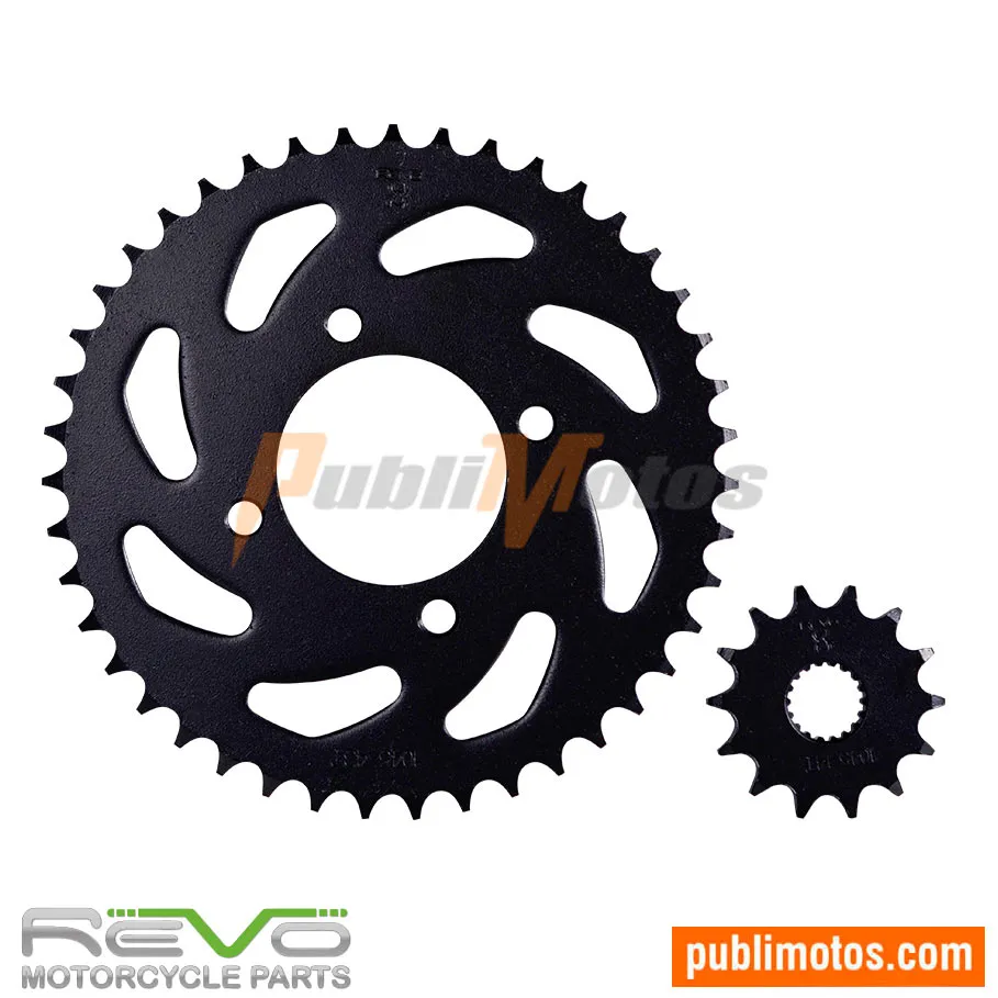 KIT SPROCKET SPIDER REVO REVO-GN 125 H | GS 125 | KEEWAY 125 SPORT