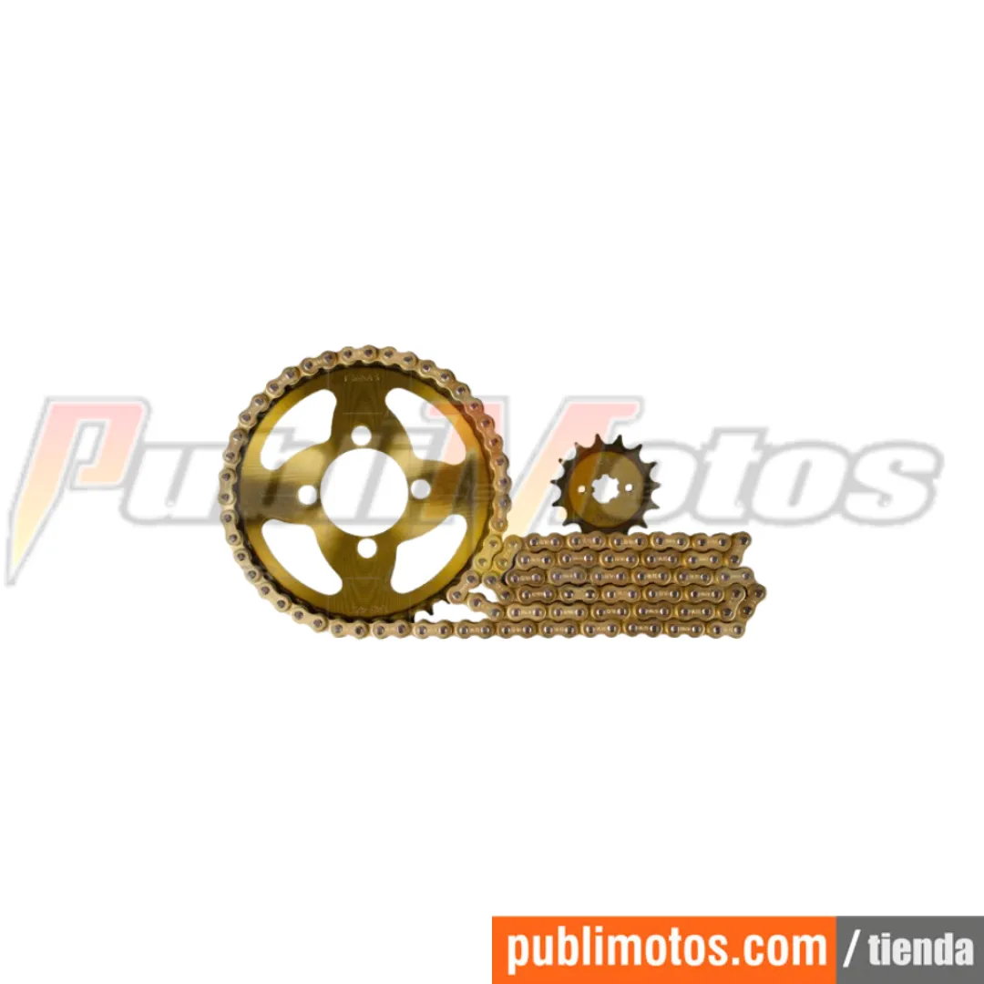KIT ARRASTRE 15X42 (420H-122) DISCOVER 100-100M-110-PLATINO 125-110-XCD 125 REVO TERMICO