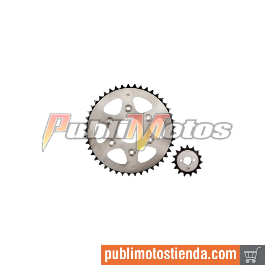 KIT SPROCKET 15X45 6H (520) DOMINAR 400-UG-250-KTM DUKE 250-390 NG REVO SCORPION