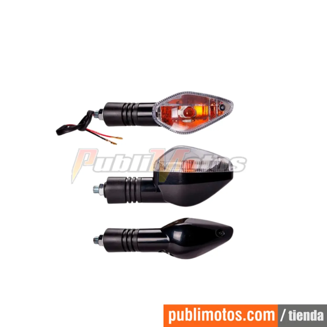 DIRECCIONAL DEL DER-TRAS IZQ TRANSPARENTE | XR 150L-CB110-DLX-CB 125F-XR 190L-XBLADE 160-CB 150 INVICT