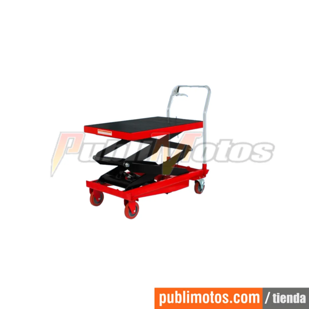 MESA TRANSPORTADORA DOBLE TIJERA CAPACIDAD 400 KG / AYA
