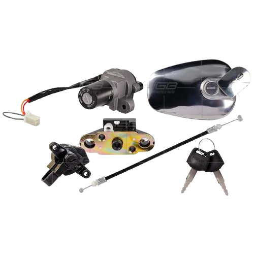 SWITCH ENCENDIDO+ SEG SILLIN Y CASCO+TAPA TANQUE.GS 125-GSX 150-EN 125/REVO_KIT
