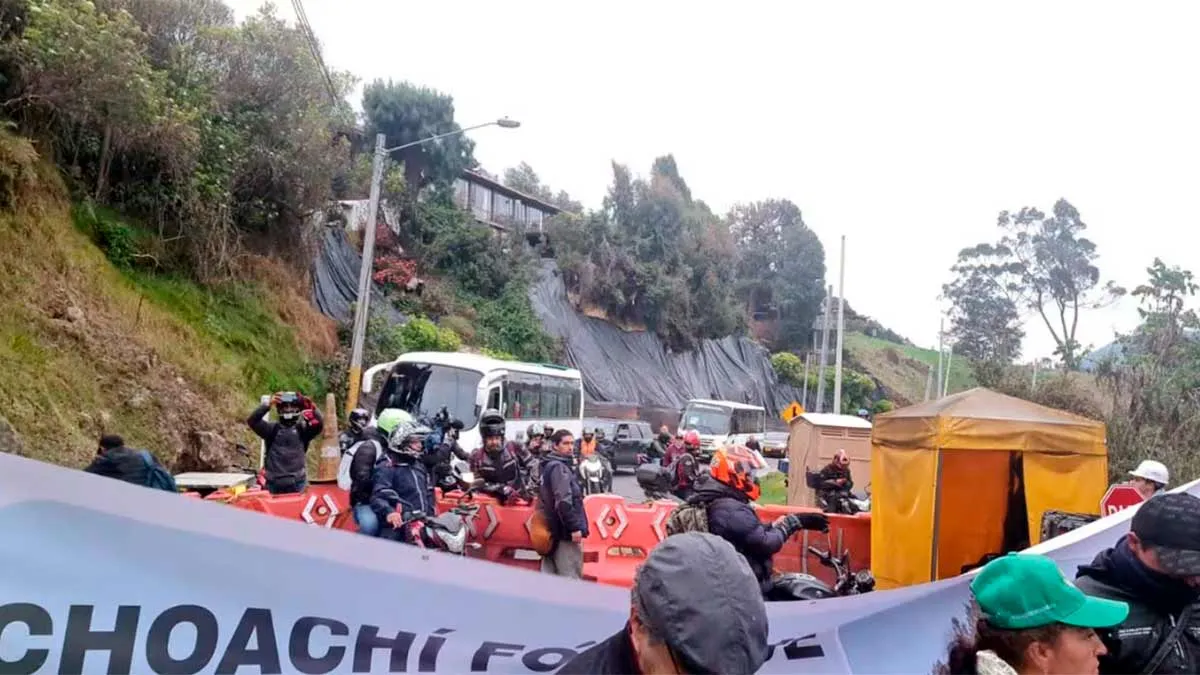 Protestas por nuevo peaje en la vía a La Calera