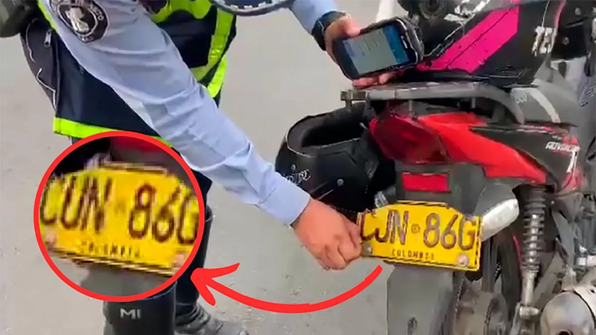 placa adulterada